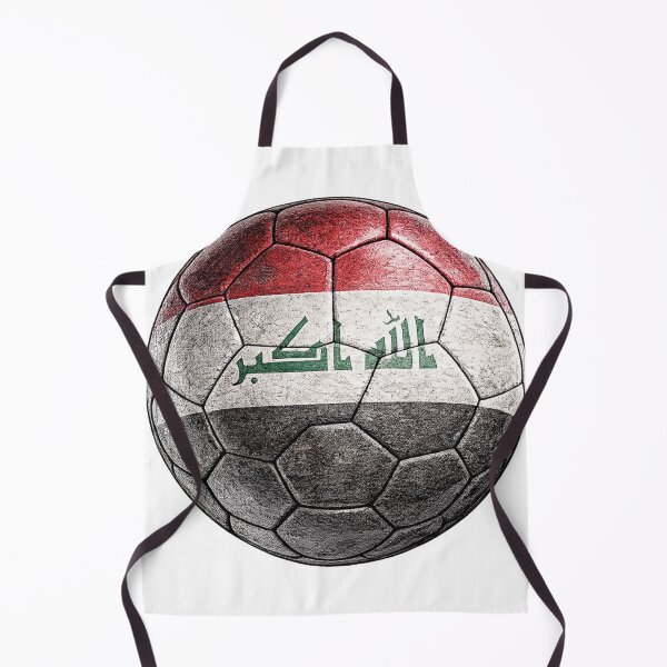 Item preview, Iraq Football Flag Design designed and sold by redsharkuk.