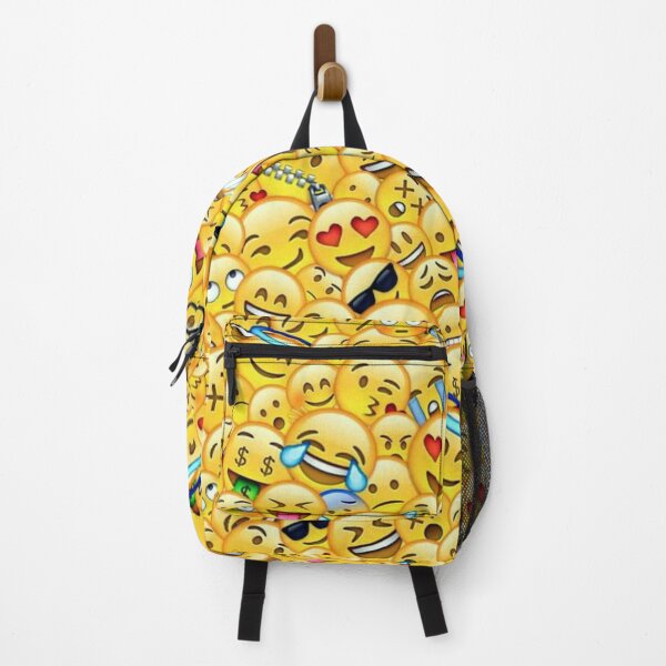 Item preview, Funny Emoji Collage Pattern - Yellow Smiley Faces Pile designed and sold by gokhanuzen.
