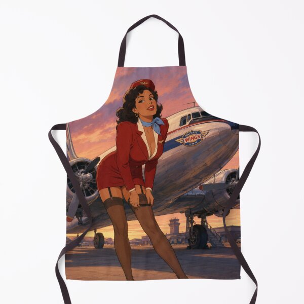 Item preview, Pacific Wings – Retro Airline Pin-Up VHS Art designed and sold by Hollow Moon Studios..