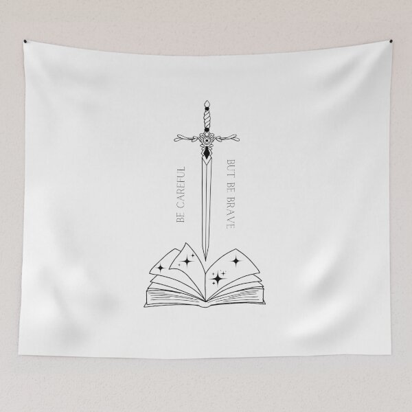 Item preview, "Be carefu, but be brave" from The war of two queens designed and sold by Mucha's Rose.