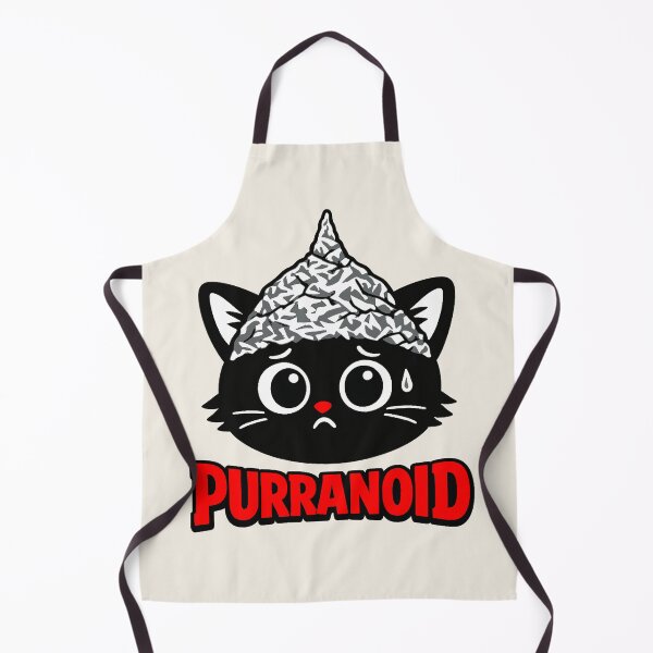 Item preview, Purranoid - Paranoid Cat Wearing Tinfoil Hat designed and sold by Regal Rev.