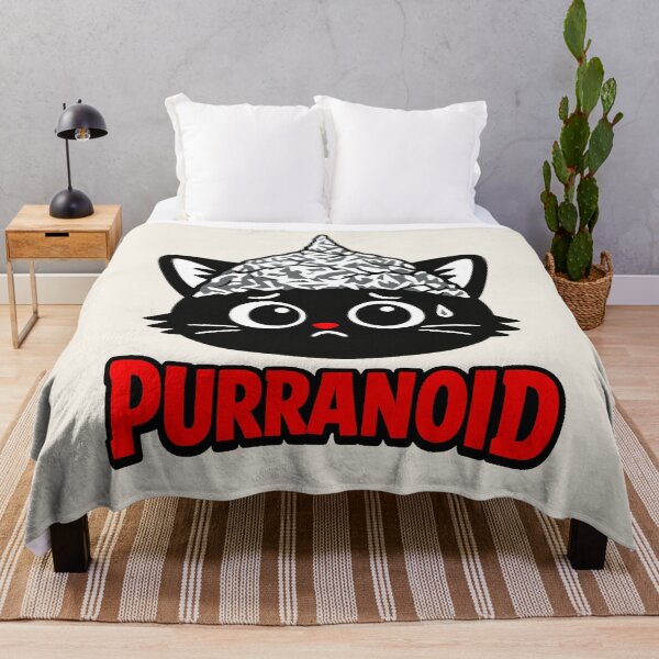 Item preview, Purranoid - Paranoid Cat Wearing Tinfoil Hat designed and sold by Regal Rev.