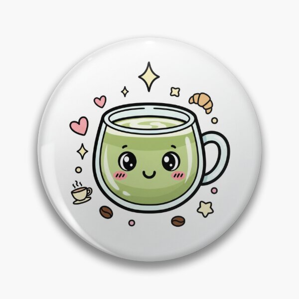 Item preview, Kawaii Matcha Latte Cute Café Aesthetic Design designed and sold by mayatA-rt.