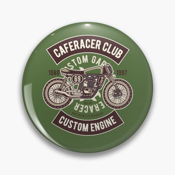 Item preview, Vintage Cafe Racer Motorcycle Club - Retro Biker Winged Skull Garage Design designed and sold by 1001T-Shirt.