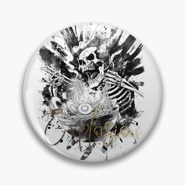 Item preview, Ramen or Death | Skeleton Sumi-e Ink Art | Japanese Dark Humor Design designed and sold by Chaaa-han.