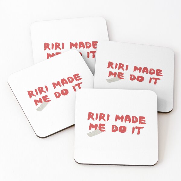 Item preview, Riri Made Me Do It Red Grunge Typography Slogan designed and sold by Rhodes Shop.