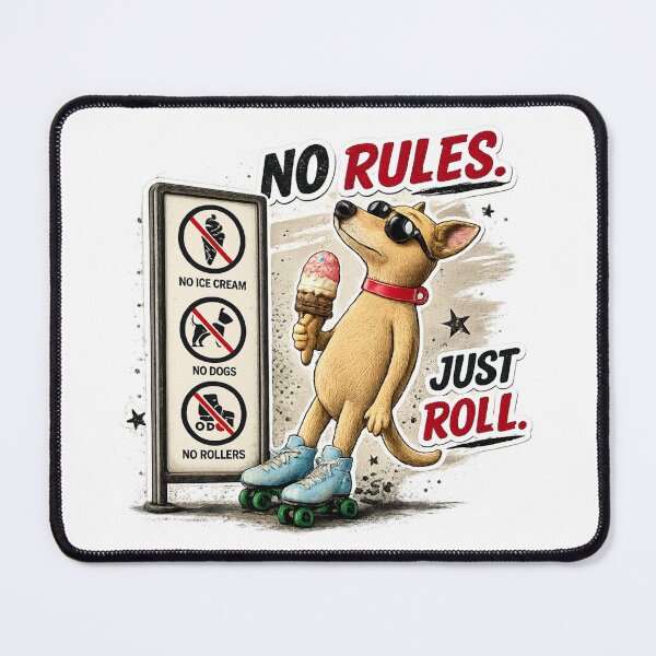 Item preview, No Rules Just Roll designed and sold by LuckyDuckLab.