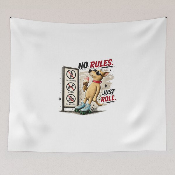 Item preview, No Rules Just Roll designed and sold by LuckyDuckLab.