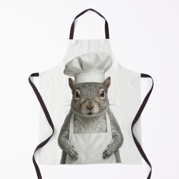 Item preview, Funny Grey Squirrel Chef Realistic Animal Cooking Humor Art designed and sold by LazyOwlStore.