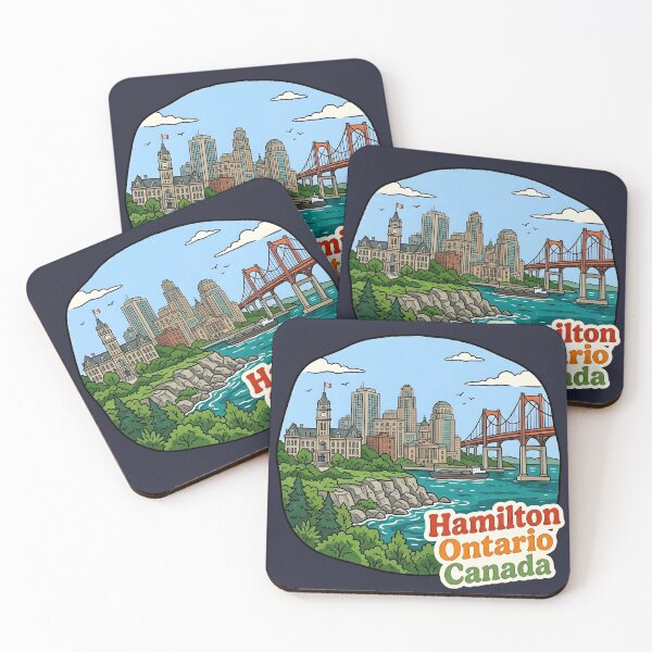 Item preview, Hamilton Ontario Canada Cute Skyline Landscape Pride designed and sold by HowToCanadian.