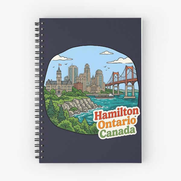 Item preview, Hamilton Ontario Canada Cute Skyline Landscape Pride designed and sold by HowToCanadian.