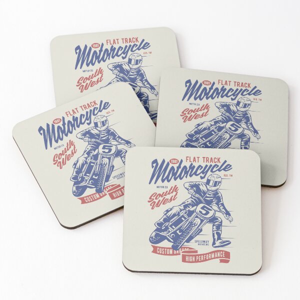 Item preview, Vintage Flat Tracker Motorcycle Racing - Retro Custom Motocross Garage Design designed and sold by 1001T-Shirt.