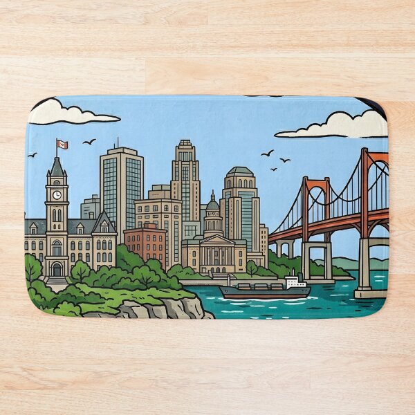 Item preview, Hamilton Ontario Canada Cute Skyline Landscape Pride designed and sold by HowToCanadian.