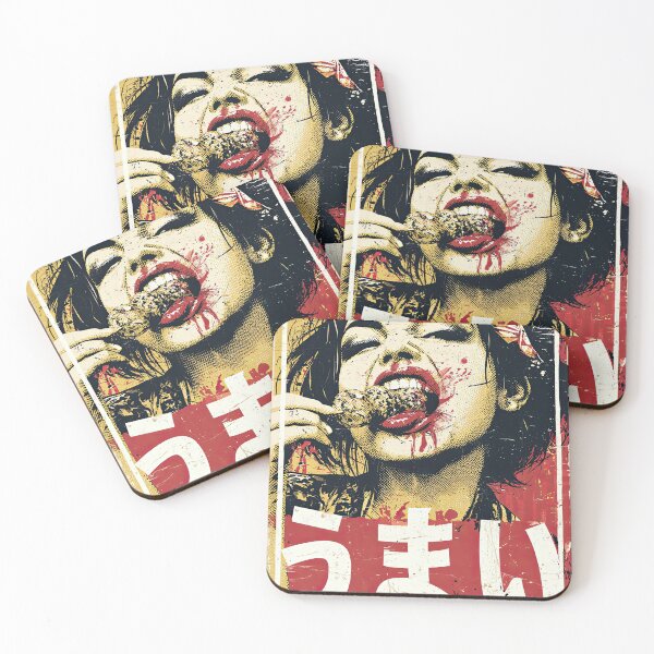 Item preview, Japanese Retro – “UMAI” Street Food Girl – Vintage Pop Art Ramen Style designed and sold by obstinator.