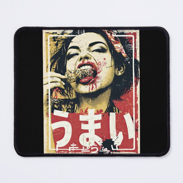 Item preview, Japanese Retro – “UMAI” Street Food Girl – Vintage Pop Art Ramen Style designed and sold by obstinator.