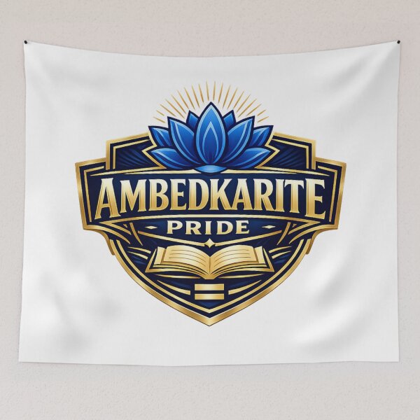 Item preview, Ambedkarite Pride Blue Lotus Emblem Design designed and sold by ArtsyExplorer.