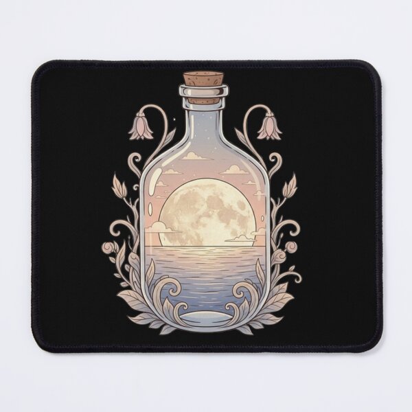 Item preview, Surreal Nature Art T-Shirt – Dreamscape Moon Ocean Botanical Mystical Tee designed and sold by Ditstyle.