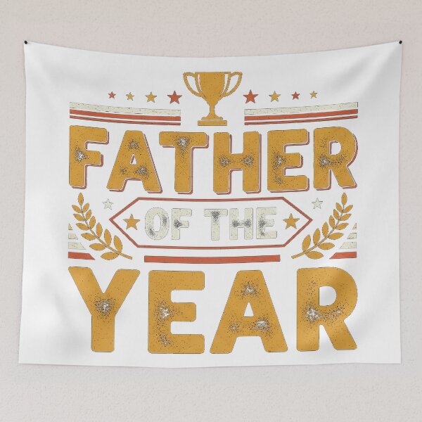 Item preview, Father Of The Year Funny Simple Text Dad Humor Gift Tee designed and sold by Designs-RZ.
