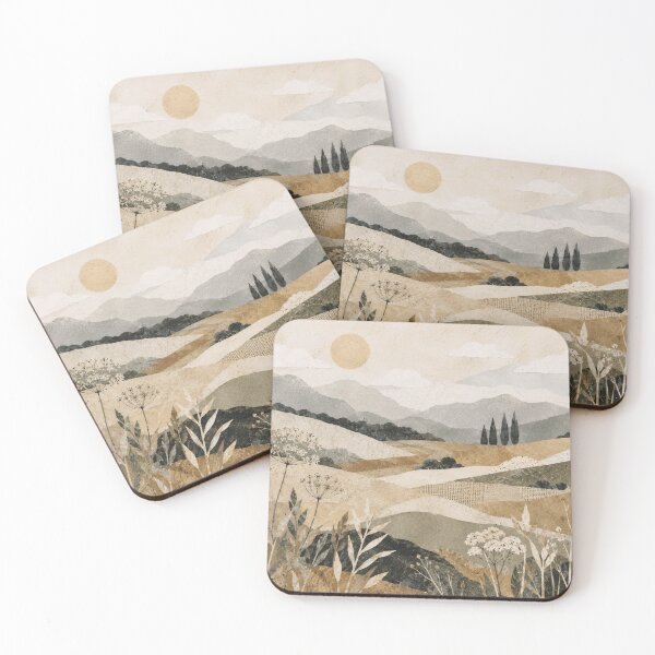 Item preview, Modern Organic Desert Landscape | Neutral Abstract Nature Design designed and sold by Hyssop St.