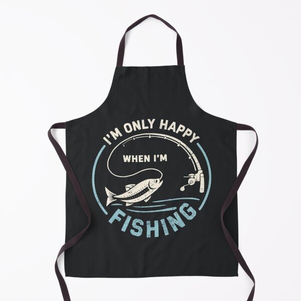 Item preview, I’m Only Happy When I’m Fishing designed and sold by ArtHavenDesign.