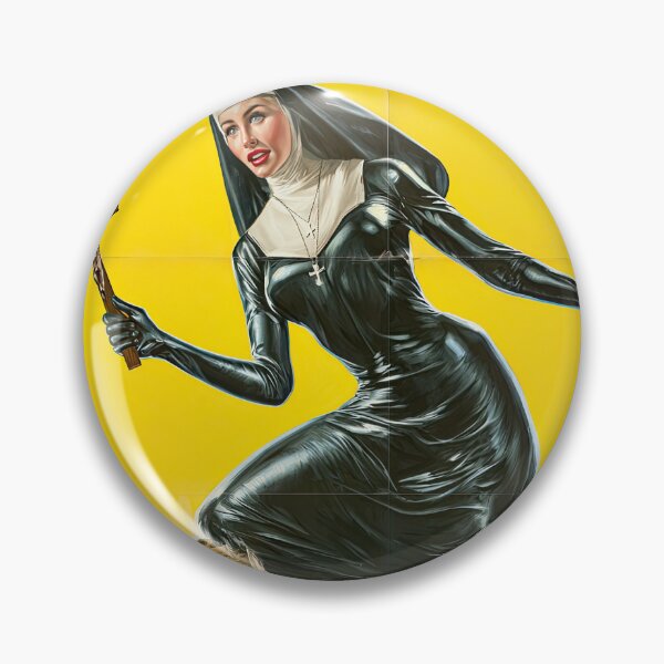 Item preview, Attack of the 50 Ft Latex Nun Retro Exploitation Horror Giant Woman Grindhouse designed and sold by obstinator.