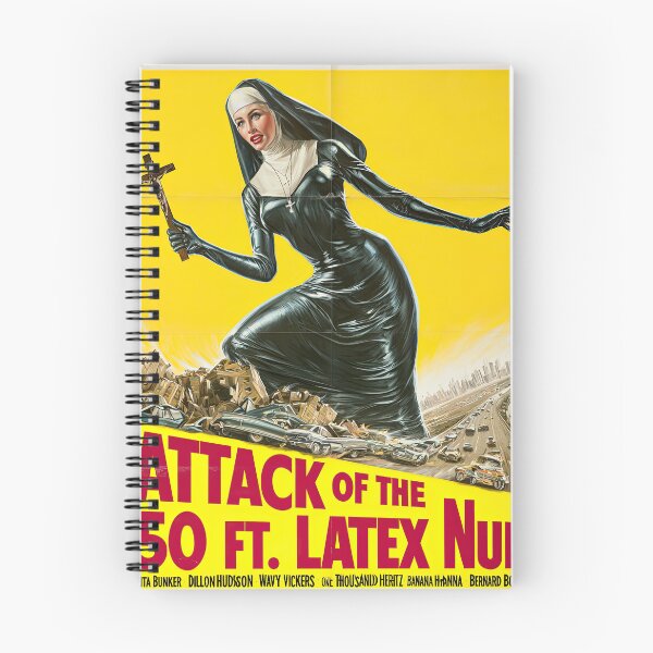 Artikelvorschau, Angriff der 15 Meter großen Latex-Nonne Retro Exploitation Horror Riesenfrau Grindhouse entworfen und verkauft von obstinator.