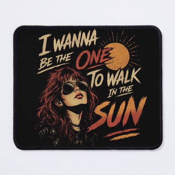 Item preview, I Wanna Be the One to Walk in the Sun – Vintage Rock Typography Illustration designed and sold by JoelmaQ.