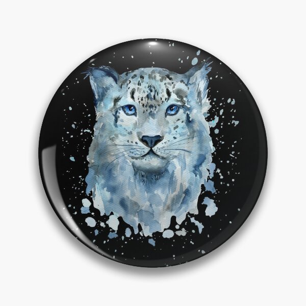 Item preview, Blue Eyes Snow Leopard Splatter Art designed and sold by samahl_l.