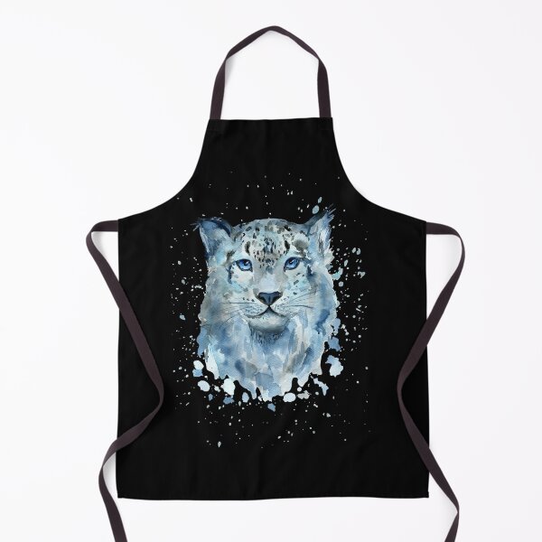 Item preview, Blue Eyes Snow Leopard Splatter Art designed and sold by samahl_l.