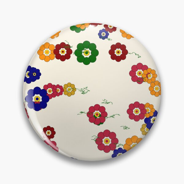 Item preview, African Batik Floral Garden Colorful Flower Pattern  designed and sold by AfricanArtHub.