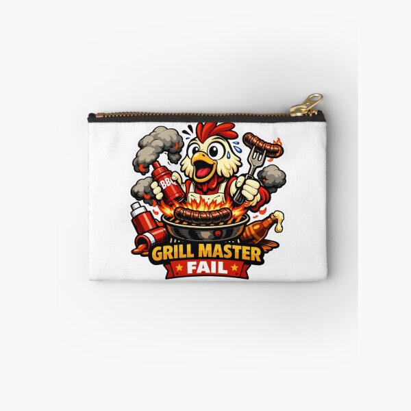 Item preview, Grill Master Fail Funny Chicken BBQ Chaos Shirt designed and sold by MerchlyMike.