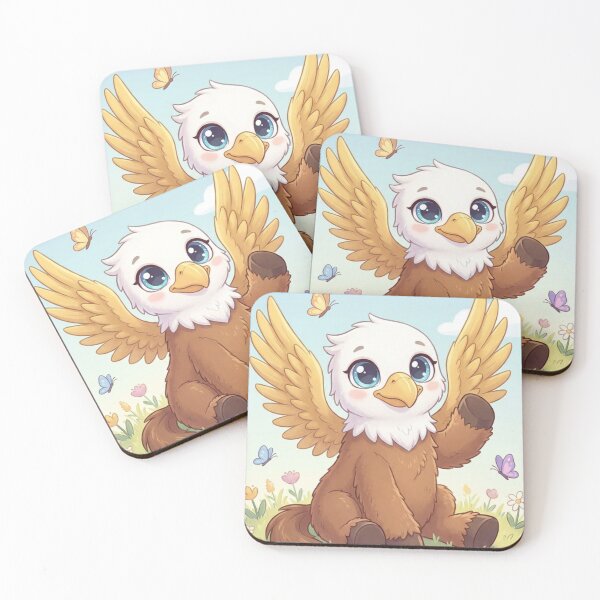 Item preview, Little Meadow Griffin | Whimsical Fantasy Creature Art designed and sold by TreatLLC.