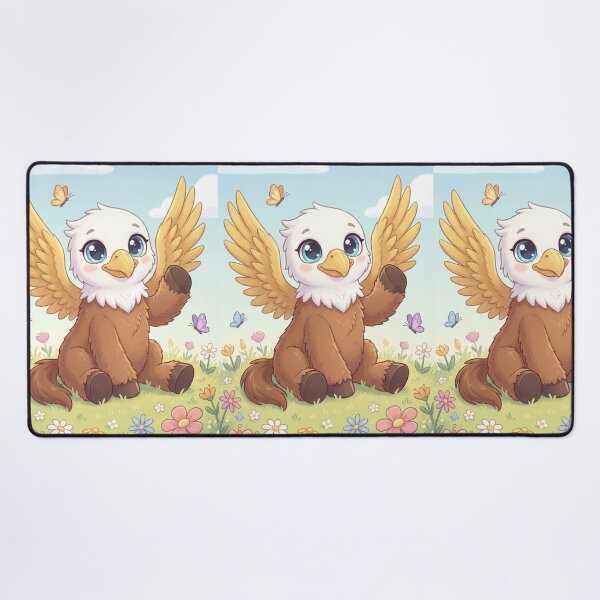 Item preview, Little Meadow Griffin | Whimsical Fantasy Creature Art designed and sold by TreatLLC.