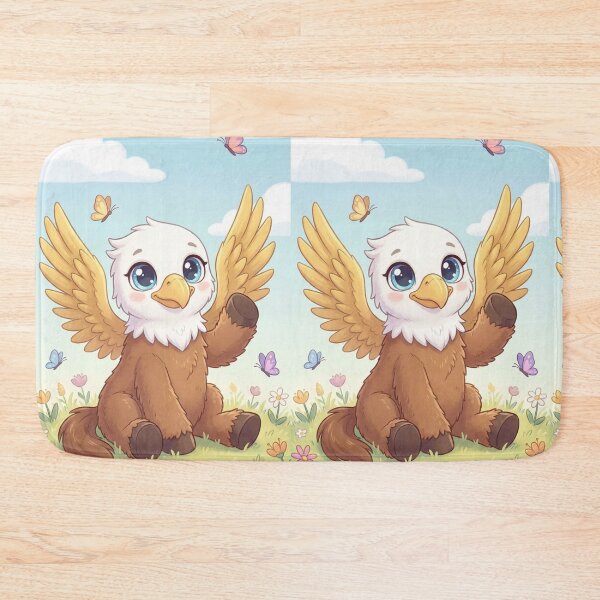 Item preview, Little Meadow Griffin | Whimsical Fantasy Creature Art designed and sold by TreatLLC.