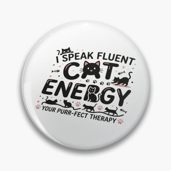 Item preview, I Speak Fluent Cat Energy Cute Cat Shirt | Purrfect Therapy designed and sold by Safe Haven Pets.