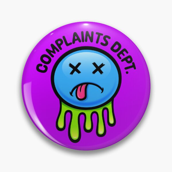 Item preview, Complaints Dept. Sad Face Icon designed and sold by RodSavely.