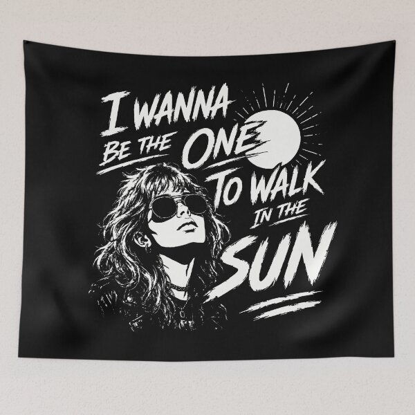 Item preview, Vintage Rock Style Woman Illustration with Sunglasses and Bold Typography Quote for T Shirt Design designed and sold by JoelmaQ.