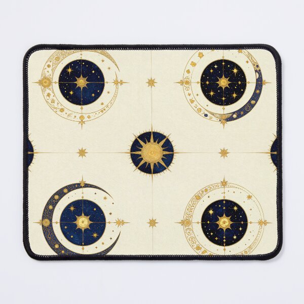 Item preview, Celestial Moon & Stars Pattern designed and sold by Lyrical Soul.