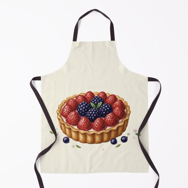 Item preview, Fresh Berry Tart with Strawberries and Blackberries designed and sold by Pasteltone.