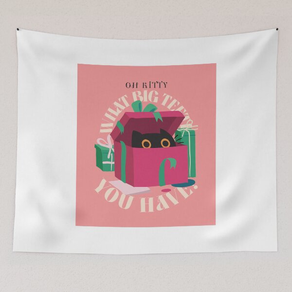 Item preview, OH KITTY WHAT BIG TEETH YOU HAVE! designed and sold by Hevzy.