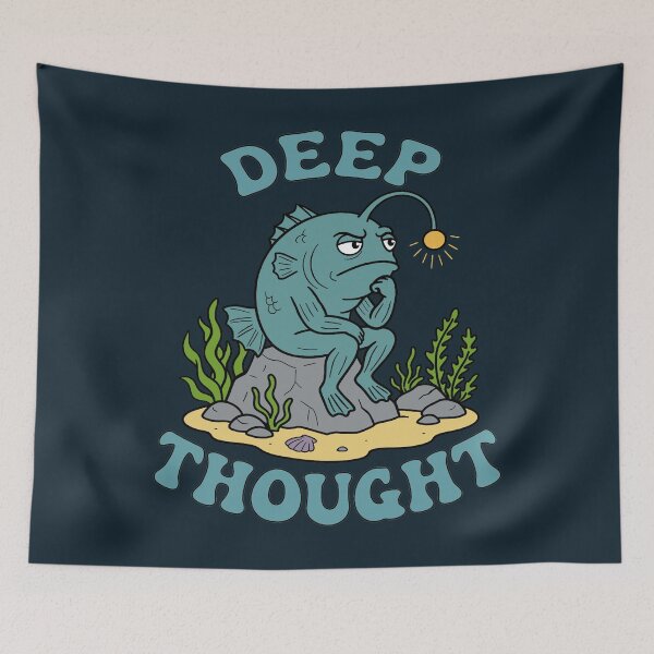 Item preview, Deep Thought - Pensive Anglerfish designed and sold by Regal Rev.