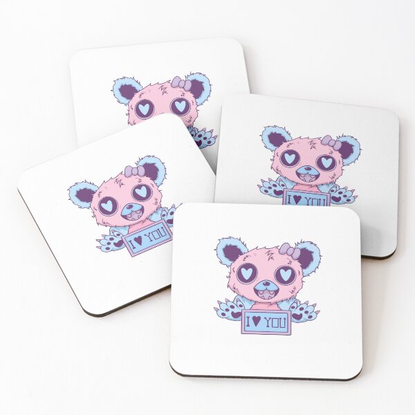 Item preview, I love you pink and blue bear designed and sold by Nikkosden.