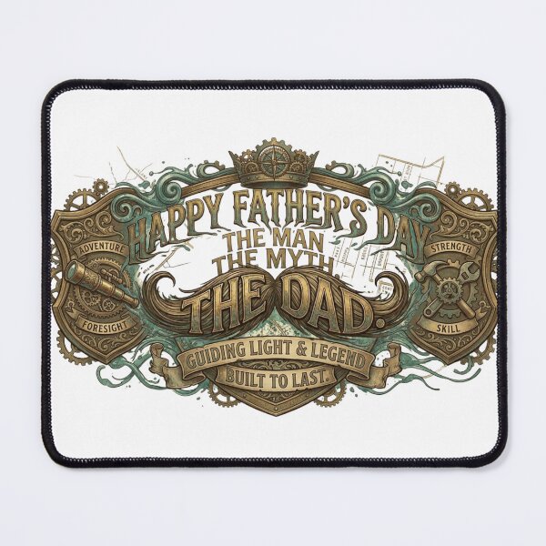 Item preview, Vintage Steampunk Happy Father’s Day Shirt Design PNG | Retro Dad Typography Graphic for T-Shirt Printing designed and sold by Baby Adee Collective.