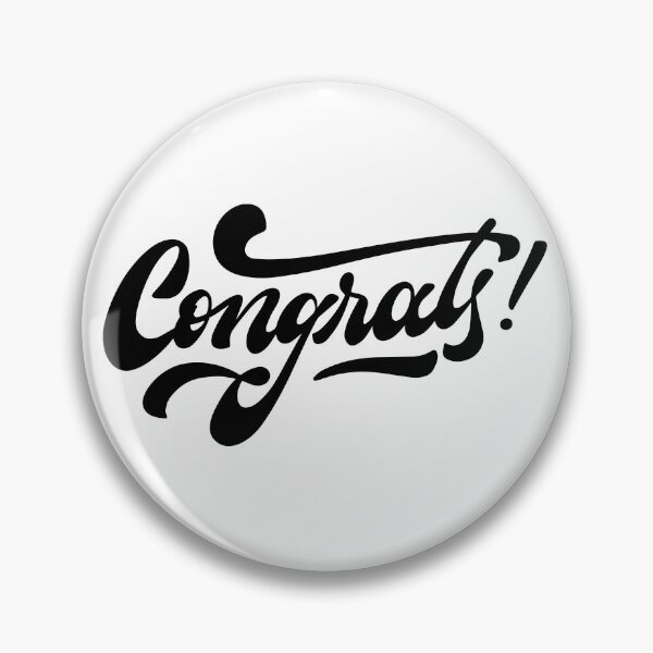 Item preview, Minimalist Congrats Aesthetic Text Design designed and sold by Johnny Holiday.