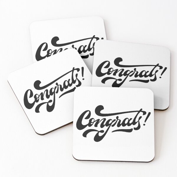 Item preview, Minimalist Congrats Aesthetic Text Design designed and sold by Johnny Holiday.