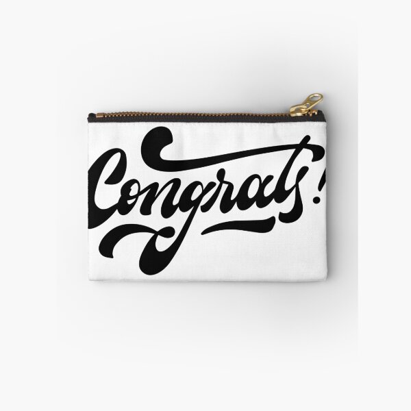 Item preview, Minimalist Congrats Aesthetic Text Design designed and sold by Johnny Holiday.