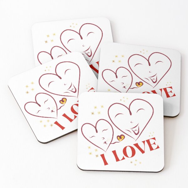 Item preview, Cute Minimalist I Love Hearts Design designed and sold by Rosdeny.