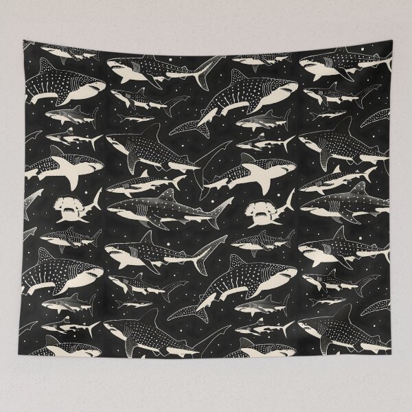 Item preview, Sharks pattern designed and sold by xiao xuans.