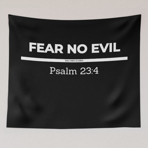 Item preview, Fear No Evil Psalm 23:4 Bible Verse Christian Design designed and sold by Ken Chung.