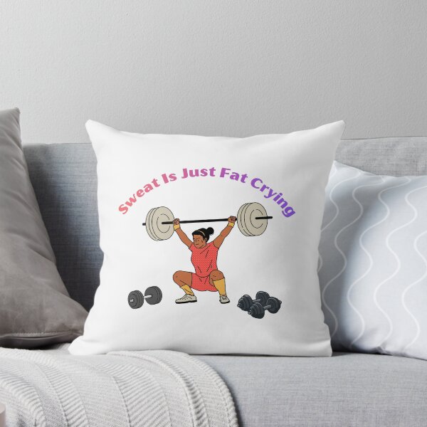 Item preview, Sweat Is Just Fat Crying Funny Workout Gym Motivation designed and sold by VersaStyles.